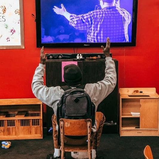 Crosshouse Ministries blog post about our friend named Joe. He would visit us all the time every day to listen to a song called I am Redeemed. Here is a picture of him lifting his hands up to God singing and worshiping him.